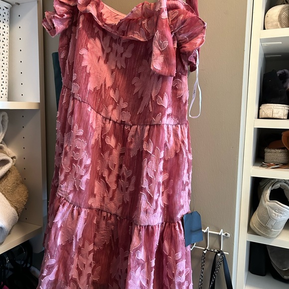 NWT LULUS Mauve Tie-Strap Mini Dress - Picture 3 of 4